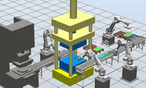 機器人沖壓自動化產線案例